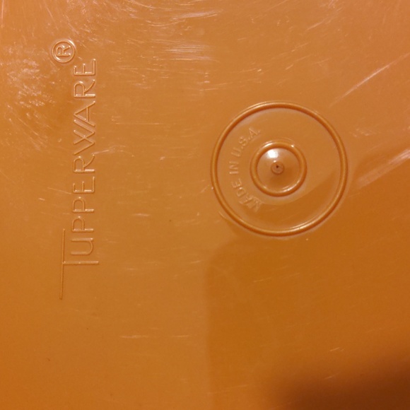 Vintage Tupperware Square Away Sandwich Holder Orange 1362-18 - Picture 6 of 9
